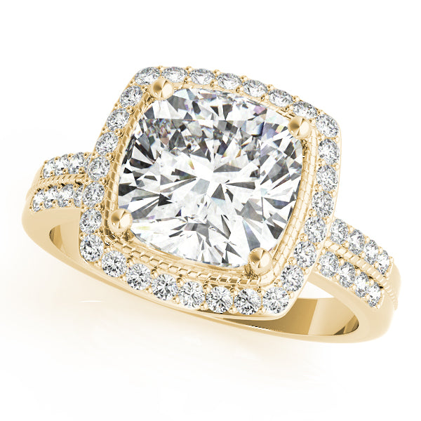 Halo Pavé Diamond Engagement Ring (1/3 ct. tw.)