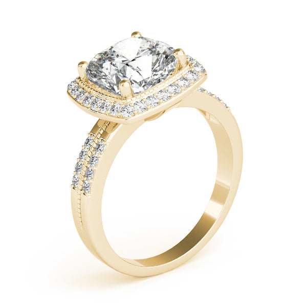 Halo Pavé Diamond Engagement Ring (1/3 ct. tw.)