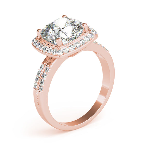 Halo Pavé Diamond Engagement Ring (1/3 ct. tw.)