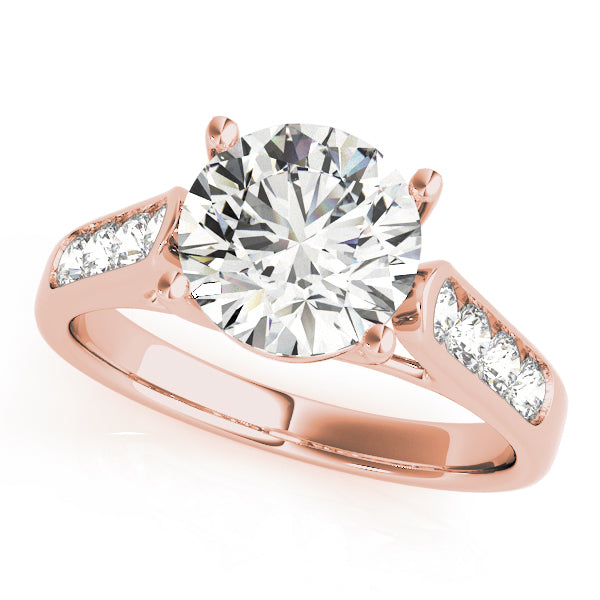 Channel-Set Diamond Engagement Ring (3/8 ct. tw.)