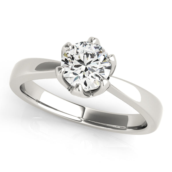 Classic Six-Prong Solitaire Diamond Engagement Ring