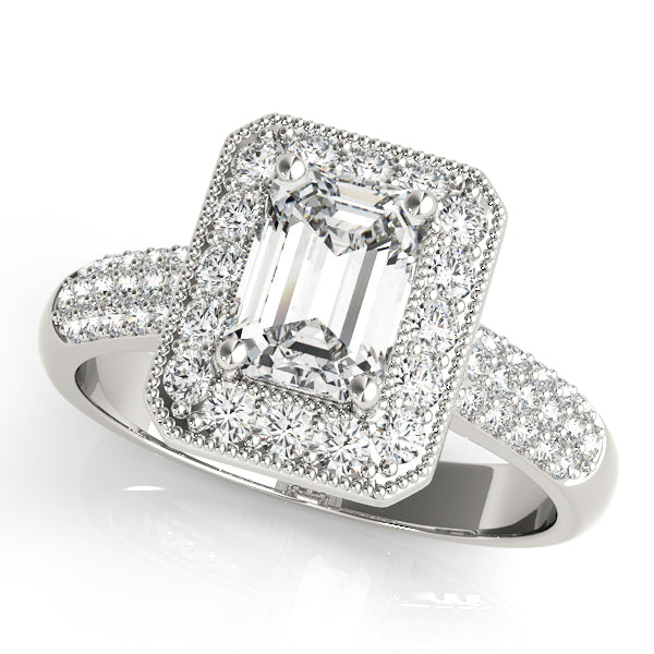 Halo Pavé Diamond Engagement Ring (7/8 ct. tw.)