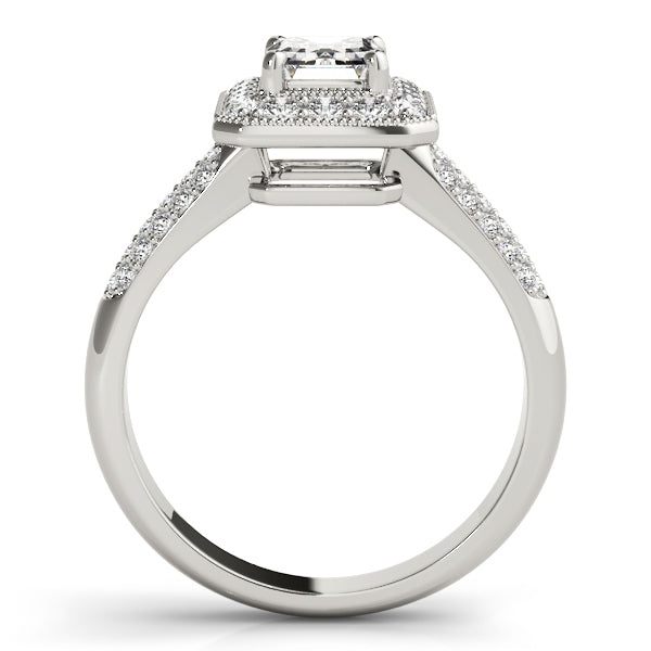Halo Pavé Diamond Engagement Ring (7/8 ct. tw.)