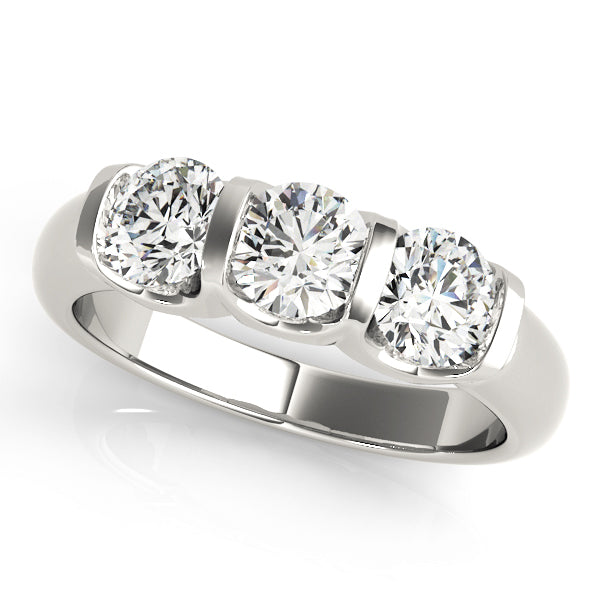 Classic Three-Stone Diamond Engagement Ring