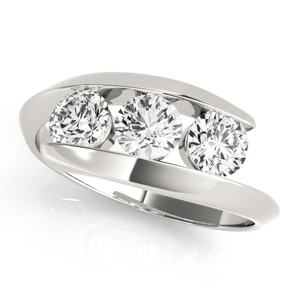 Bypass Three-Stone Diamond Engagement Ring (1/2 ct. tw.)