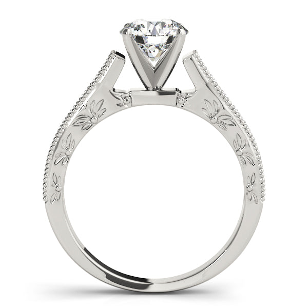 Milgrain Channel-Set Diamond Engagement Ring (1/4 ct. tw.)