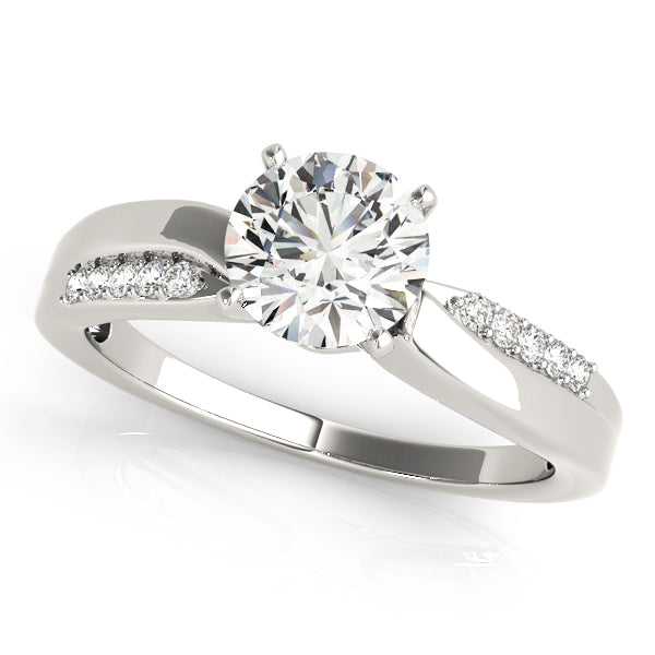 Tapered Diamond Engagement Ring (1/15 ct. tw.)