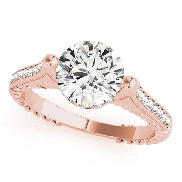 Petite Pavé Diamond Engagement Ring (1/5 ct. tw.)