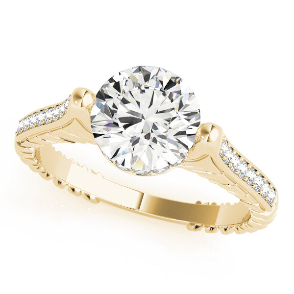 Petite Pavé Diamond Engagement Ring (1/6 ct. tw.)