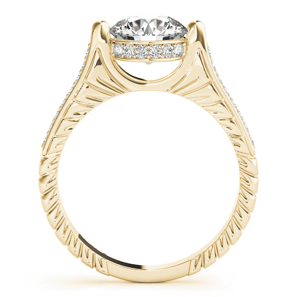Petite Pavé Diamond Engagement Ring (1/5 ct. tw.)