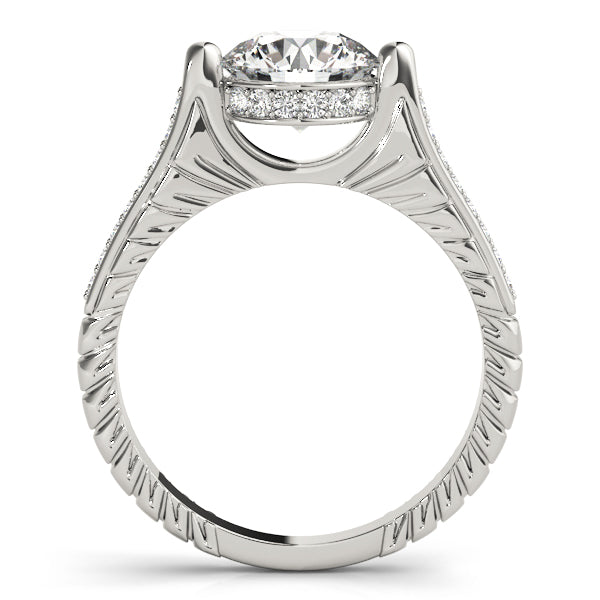Petite Pavé Diamond Engagement Ring (1/6 ct. tw.)