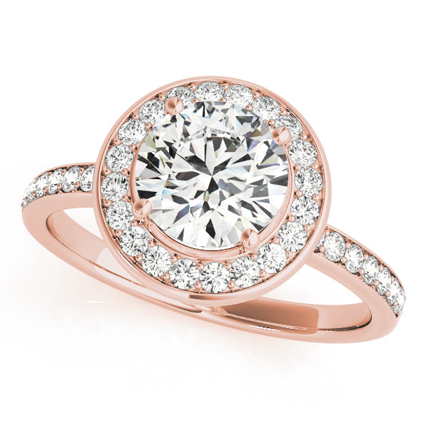 Halo Pavé Diamond Engagement Ring (1/3 ct. tw.)