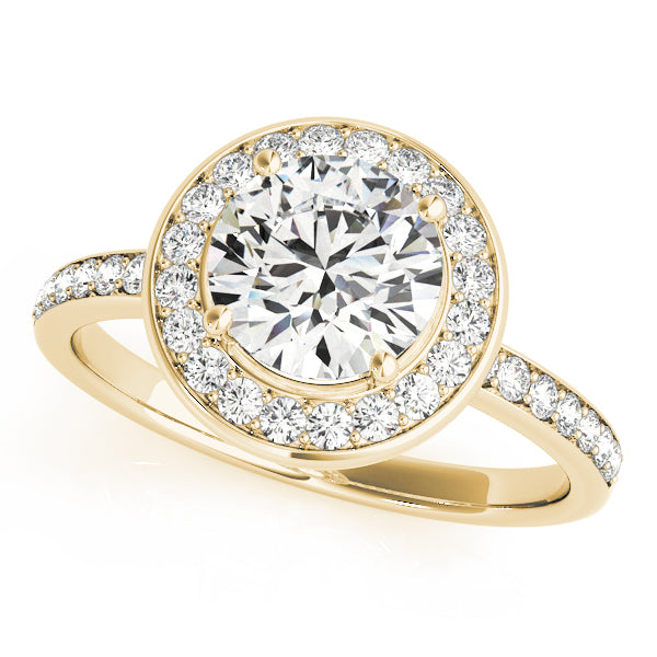 Halo Pavé Diamond Engagement Ring (3/4 ct. tw.)