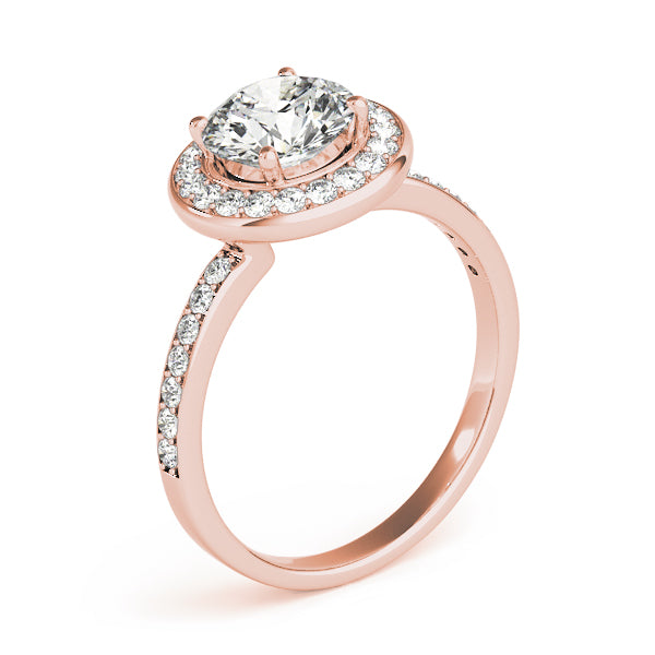 Halo Pavé Diamond Engagement Ring (1/3 ct. tw.)