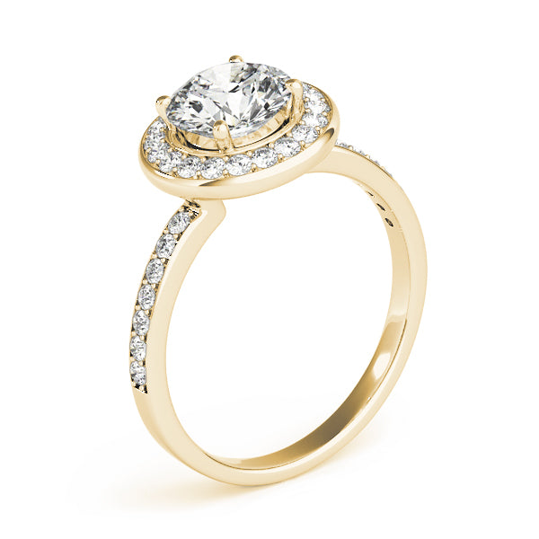 Halo Pavé Diamond Engagement Ring (1/3 ct. tw.)