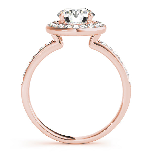 Halo Pavé Diamond Engagement Ring (1/3 ct. tw.)
