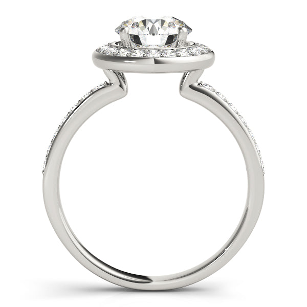 Halo Pavé Diamond Engagement Ring (1/3 ct. tw.)