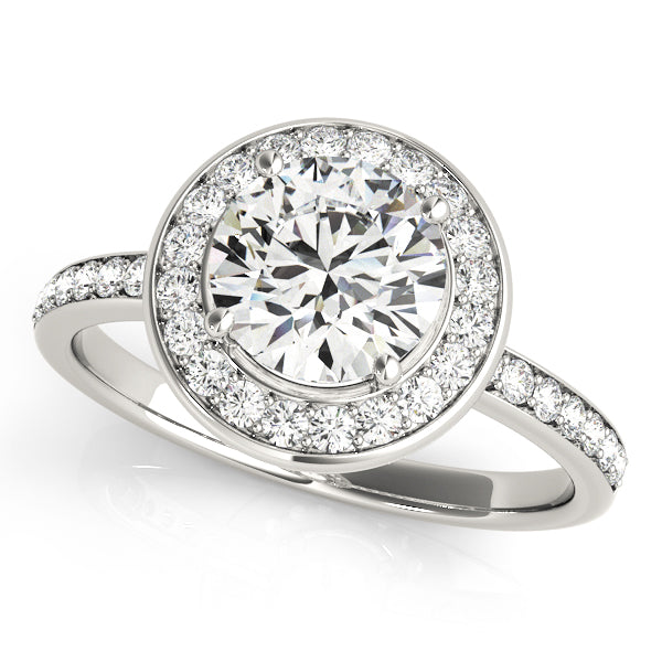 Halo Pavé Diamond Engagement Ring (1/3 ct. tw.)