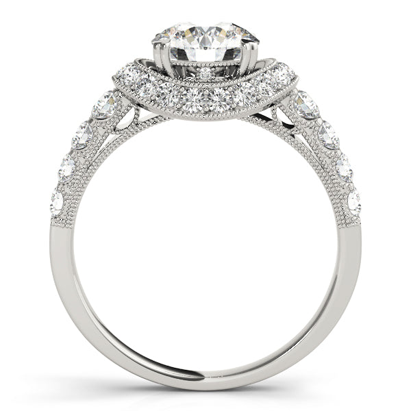 Halo Pavé Diamond Engagement Ring (5/8 ct. tw.)