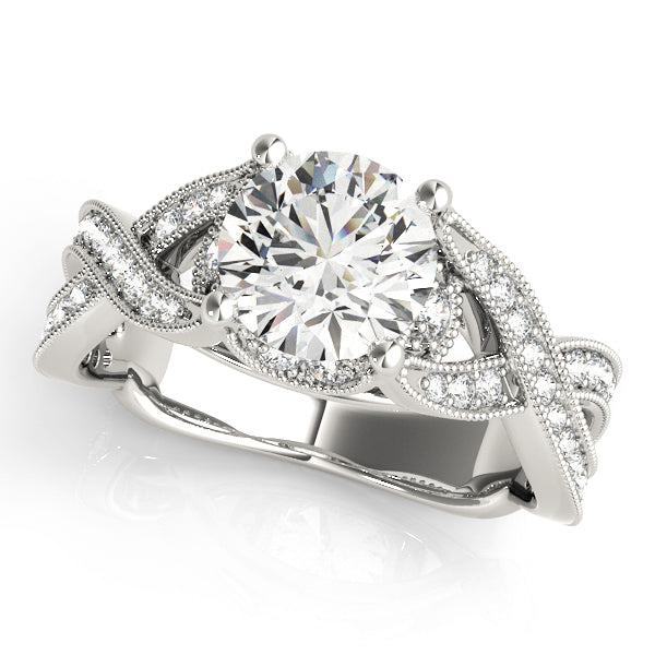 Twist Pavé Diamond Engagement Ring (3/8 ct. tw.)