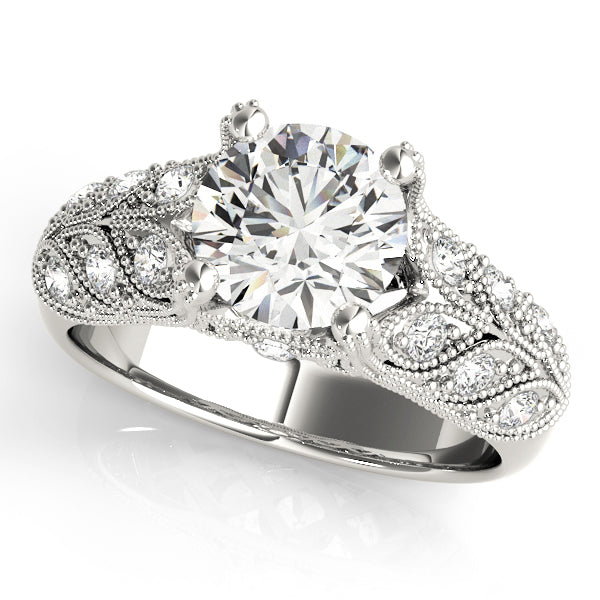 Romantic Milgrain Diamond Engagement Ring (1/2 ct. tw.)
