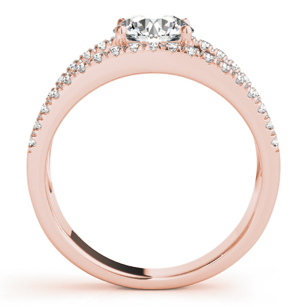 Modern Pavé Open Band Diamond Engagement Ring (1/5 ct. tw.)