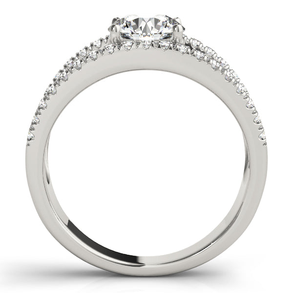 Modern Pavé Open Band Diamond Engagement Ring (1/3 ct. tw.)