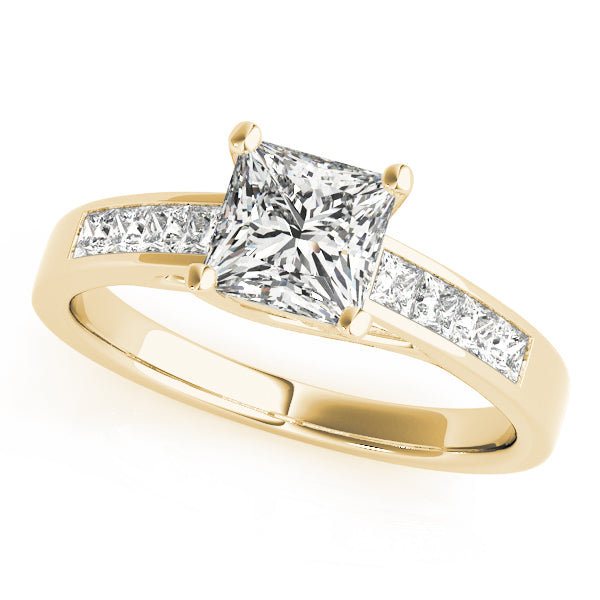 Channel-Set Princess Diamond Engagement Ring (3/8 ct. tw.)