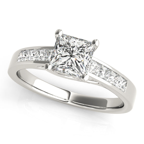 Channel-Set Princess Diamond Engagement Ring (5/8 ct. tw.)
