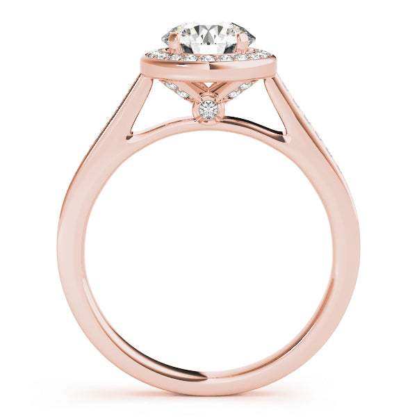 Halo Pavé Diamond Engagement Ring (1/4 ct. tw.)