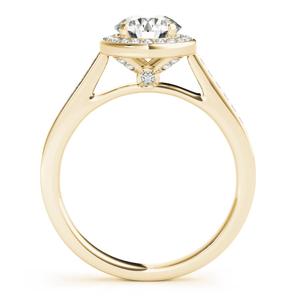Halo Pavé Diamond Engagement Ring (3/8 ct. tw.)
