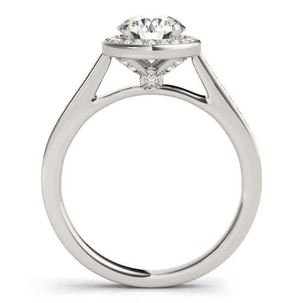 Halo Pavé Diamond Engagement Ring (1/4 ct. tw.)