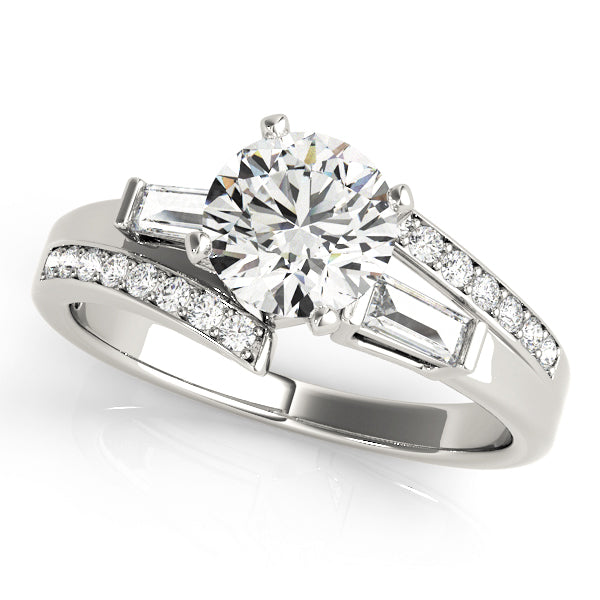 Tapered Baguette Channel-Set Diamond Engagement Ring (1/3 ct. tw.)