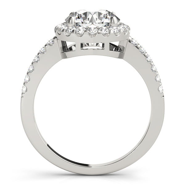 Classic Halo Pavé Diamond Engagement Ring (1/2 ct. tw.)