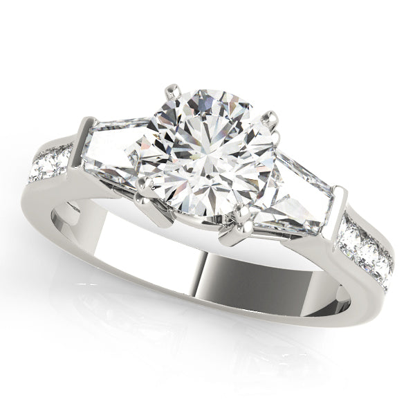 Tapered Baguette Diamond Three-Stone Engagement Ring (7/8 ct. tw.)