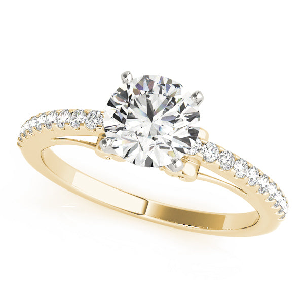 Petite Pavé Diamond Engagement Ring (1/5 ct. tw.)