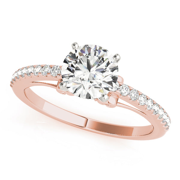 Petite Pavé Diamond Engagement Ring (1/5 ct. tw.)