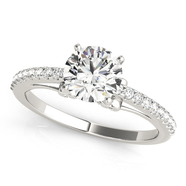Petite Pavé Diamond Engagement Ring (1/5 ct. tw.)