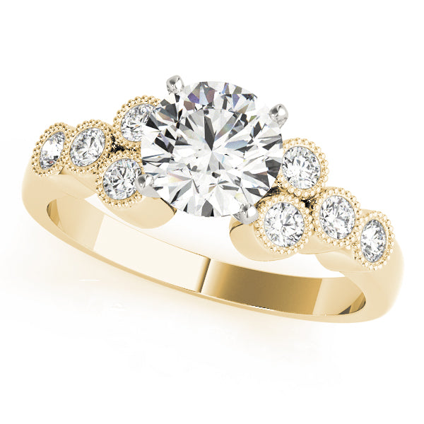 Milgrain Bezel-Set Diamond Engagement Ring (1/3 ct. tw.)