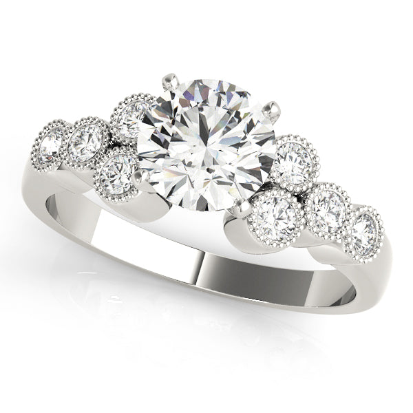 Milgrain Bezel-Set Diamond Engagement Ring (1/3 ct. tw.)