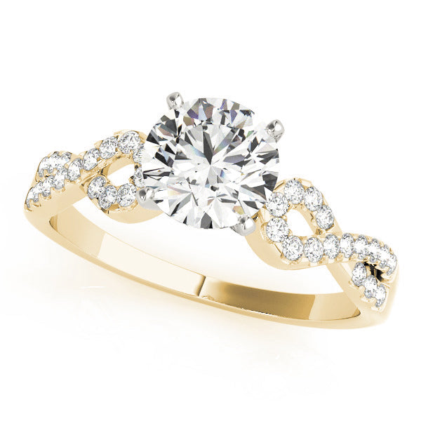 Romantic Twist Diamond Engagement Ring (1/6 ct. tw.)