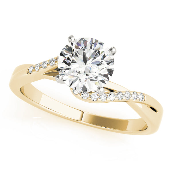 Petite Twist Diamond Engagement Ring (1/10 ct. tw.)