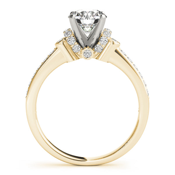 Graceful Scroll Pavé Diamond Engagement Ring (1/3 ct. tw.)
