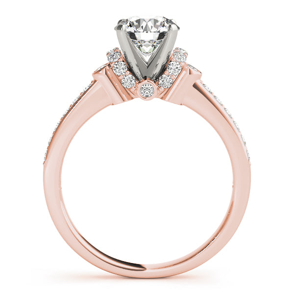 Graceful Scroll Pavé Diamond Engagement Ring (1/3 ct. tw.)