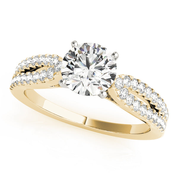 Split Shank Pavé Diamond Engagement Ring (3/8 ct. tw.)