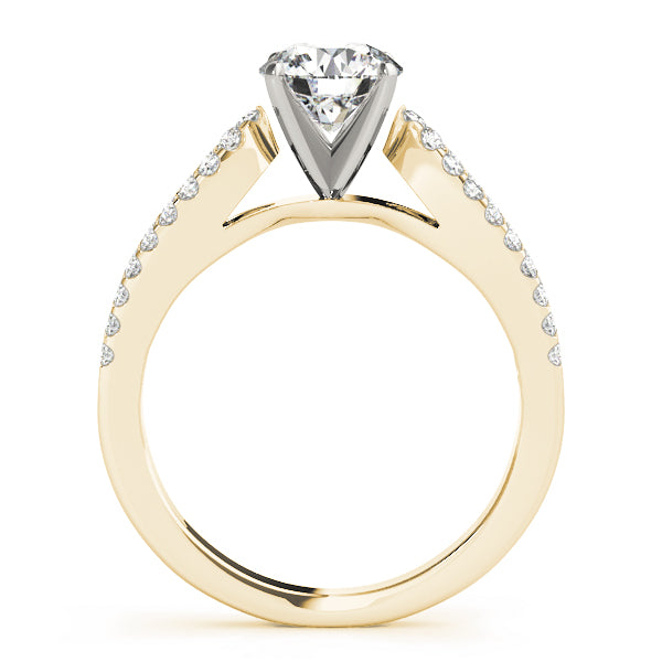 Split Shank Pavé Diamond Engagement Ring (3/8 ct. tw.)