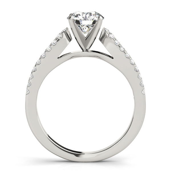 Split Shank Pavé Diamond Engagement Ring (3/8 ct. tw.)