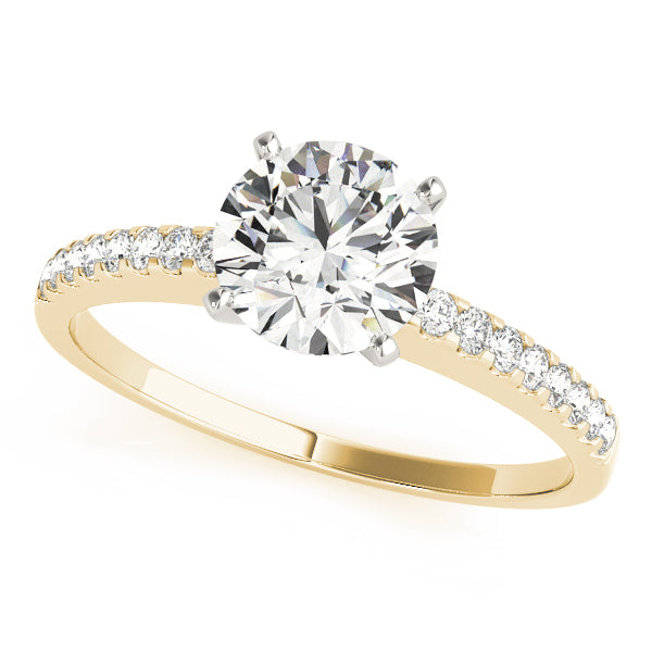 Petite Pavé Diamond Engagement Ring (1/5 ct. tw.)