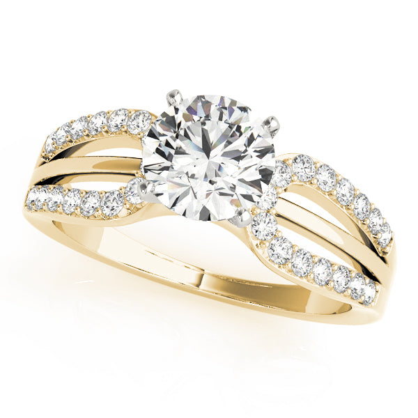 Twist Diamond Engagement Ring (1/6 ct. tw.)