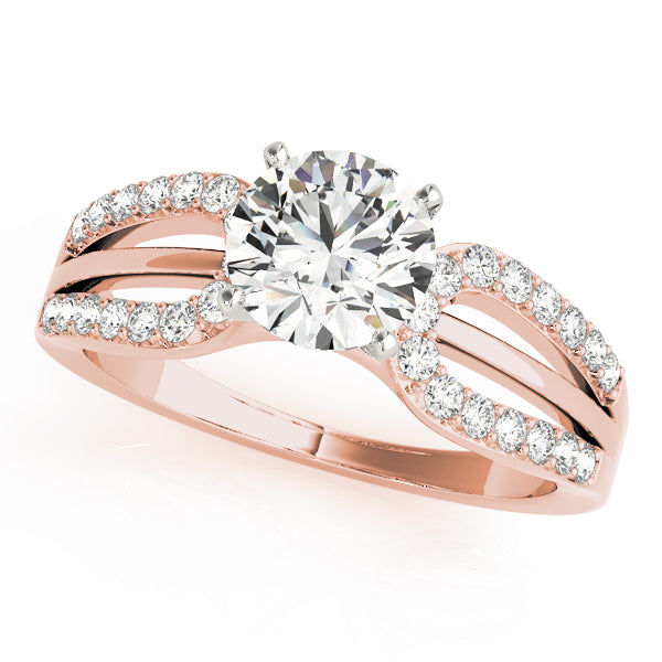 Twist Diamond Engagement Ring (1/6 ct. tw.)